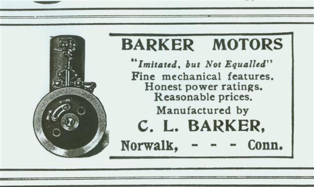1910 Gas Power Barker ad