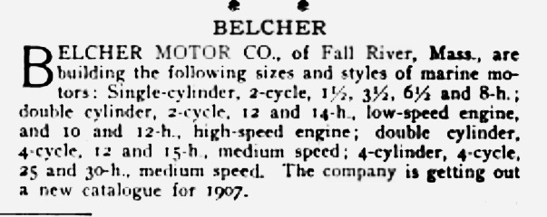 Belcher motor co