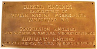 Vivian engine namplate