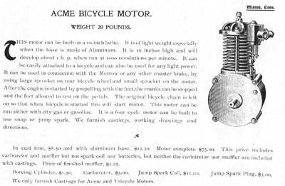Palmer bicycle motors