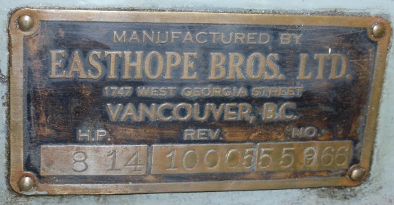 easthope serial number