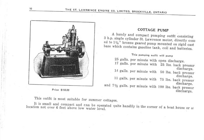 St. Lawrence Cottage Pump