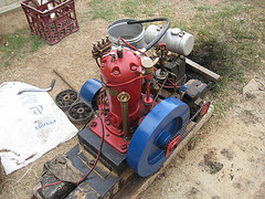 Flywheel side of engine