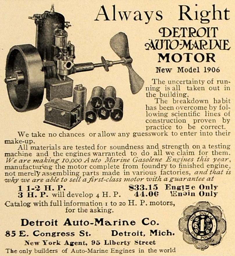 1906 Auto-Marine engine ad2