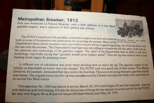 WSM JVB Jr engine in an 1912 FDNY steamer