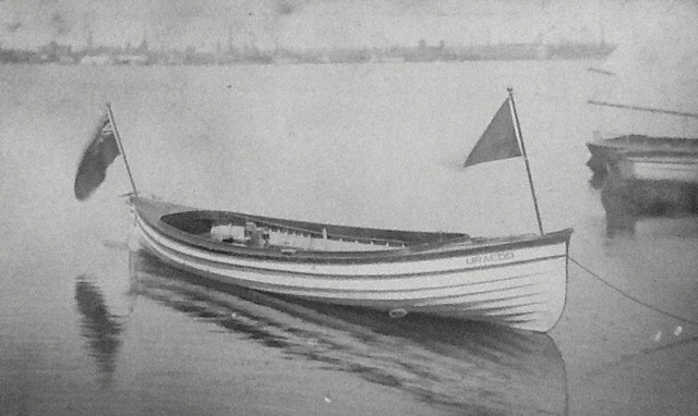 Toronto Harbor boat with Southam Motor