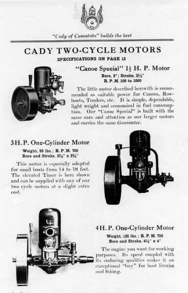 CADY TWO-CYCLE MOTORS